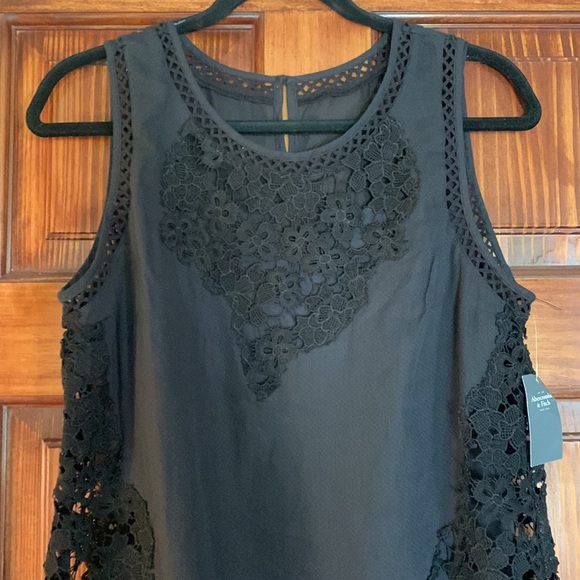 NWT Abercrombie & Fitch Black Dress sz M - Picture 6 of 13